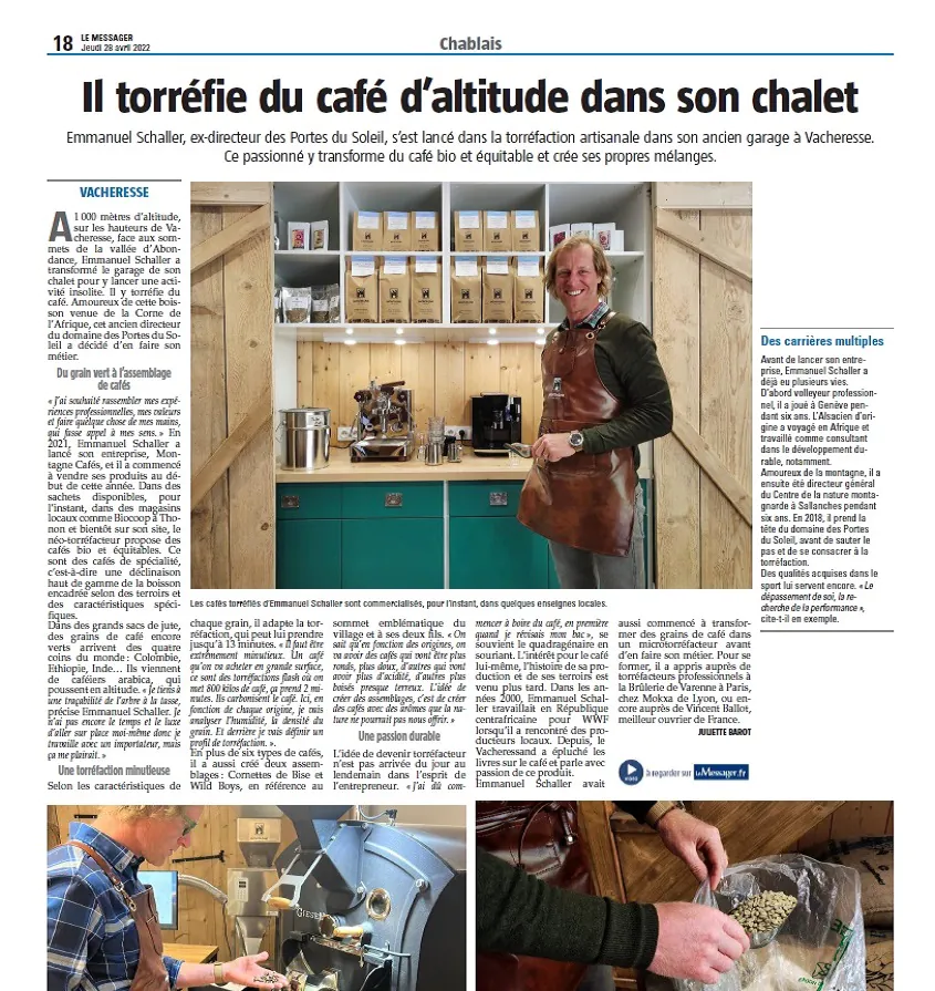 Article_Le_Messager_avril_2022_montagne_cafes_cafe_bio_de_specialite